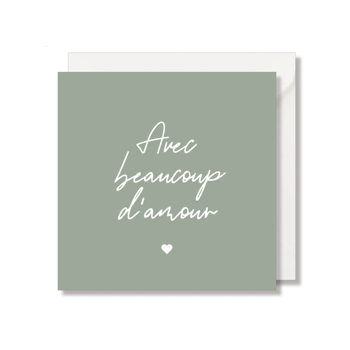 MAG - Carte Carrée "Avec Beaucoup d'Amour" - Seven Paper