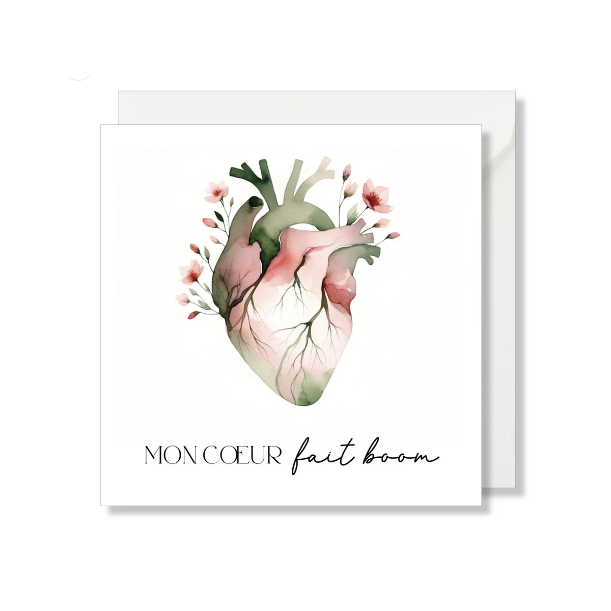 MAG - Carte Carrée "Mon Coeur Fait Boom - Seven Paper