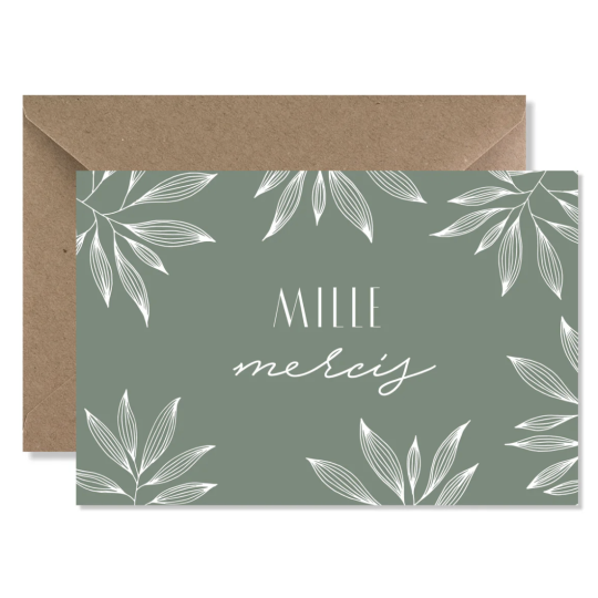MAG - Carte A6"Mille Mercis" - Seven Paper