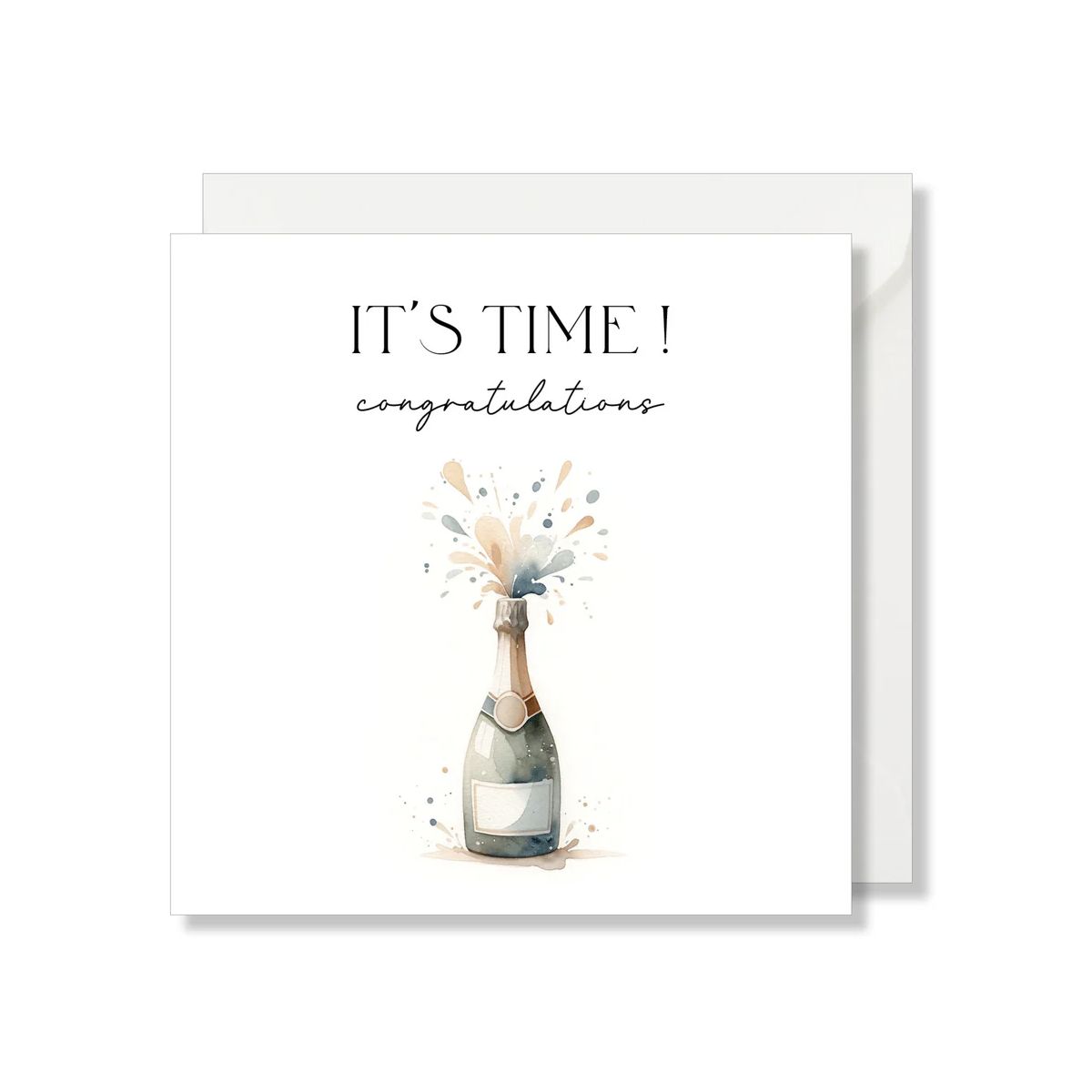 MAG - Carte Carrée "It's time !" - Seven Paper