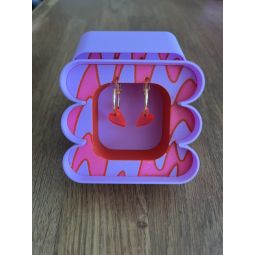 MAG - Boucles d'oreilles - Coeur Rose Petit - Pink Stories